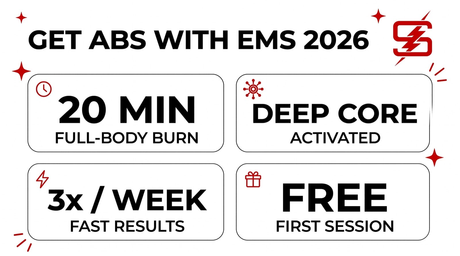 How to Get Abs with EMS Training in Vaughan (2026) — Speciale Fitness infographic